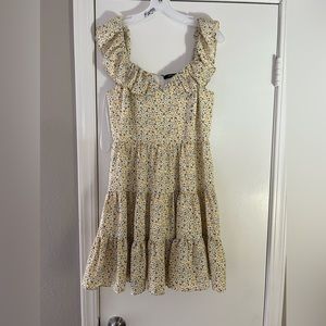 Yellow and White Floral Sundress
